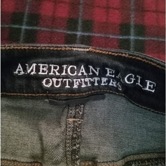 🤠American Eagle Jeggings Cut Off Shorts Size 2 Super Super Stretch - Picture 6 of 7